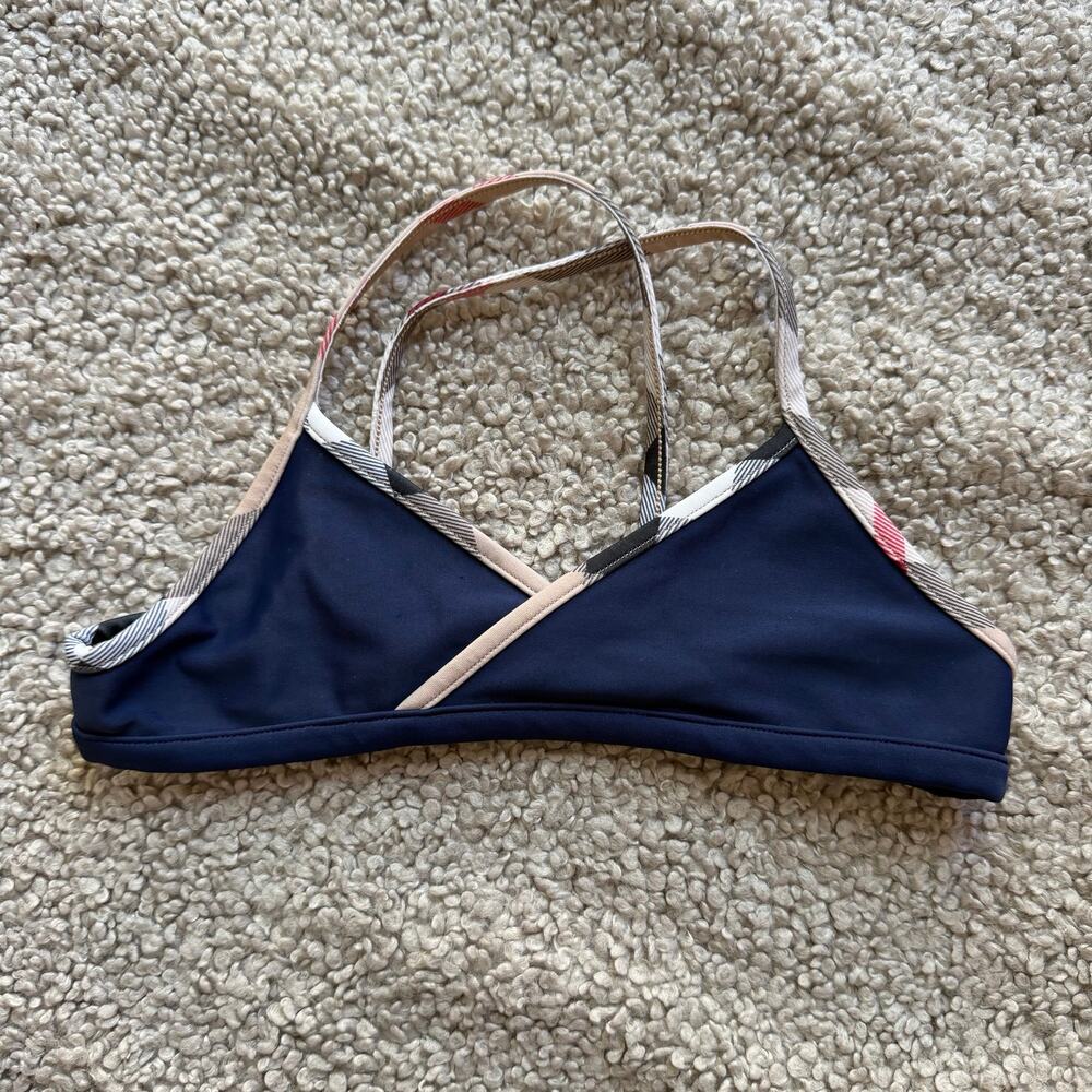 Burberry Children Girl Navy Bikini Swimsuit Bralette Top Size 6Y No Bottoms